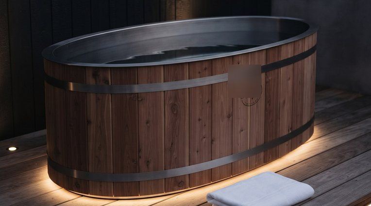 Optional timber cold plunge
